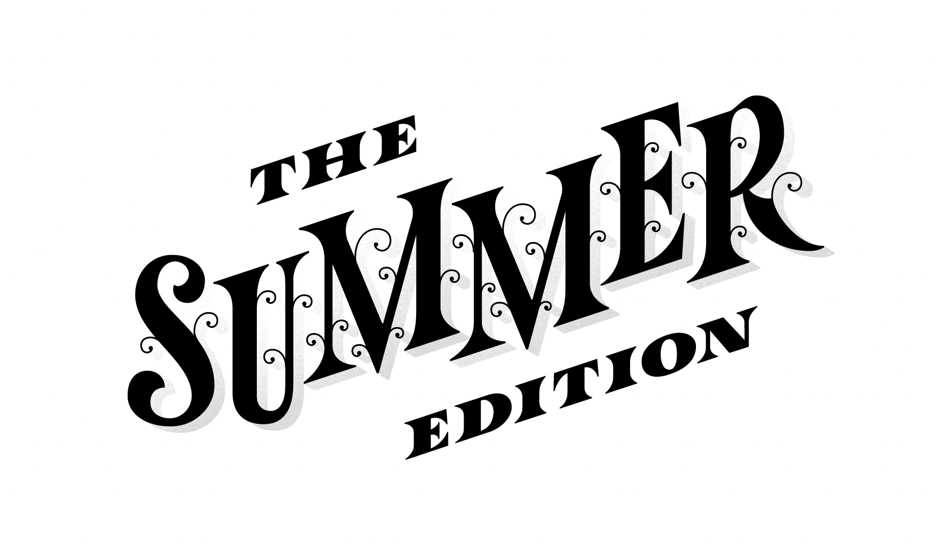 Ein Schriftzug (schwarz auf weiß) mit dem englischen Wortlaut: The Summer Edition (Die Sommer-Edition).